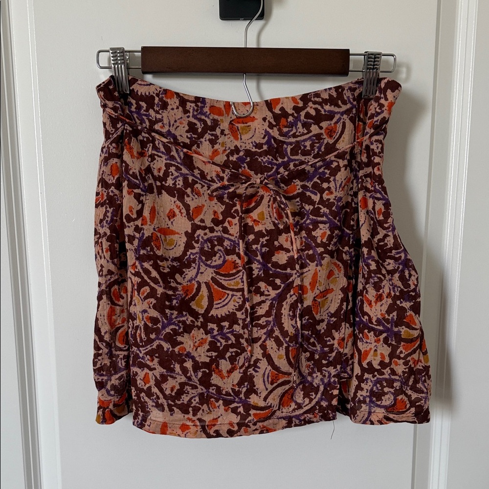 Free People Floral Patterned Skort